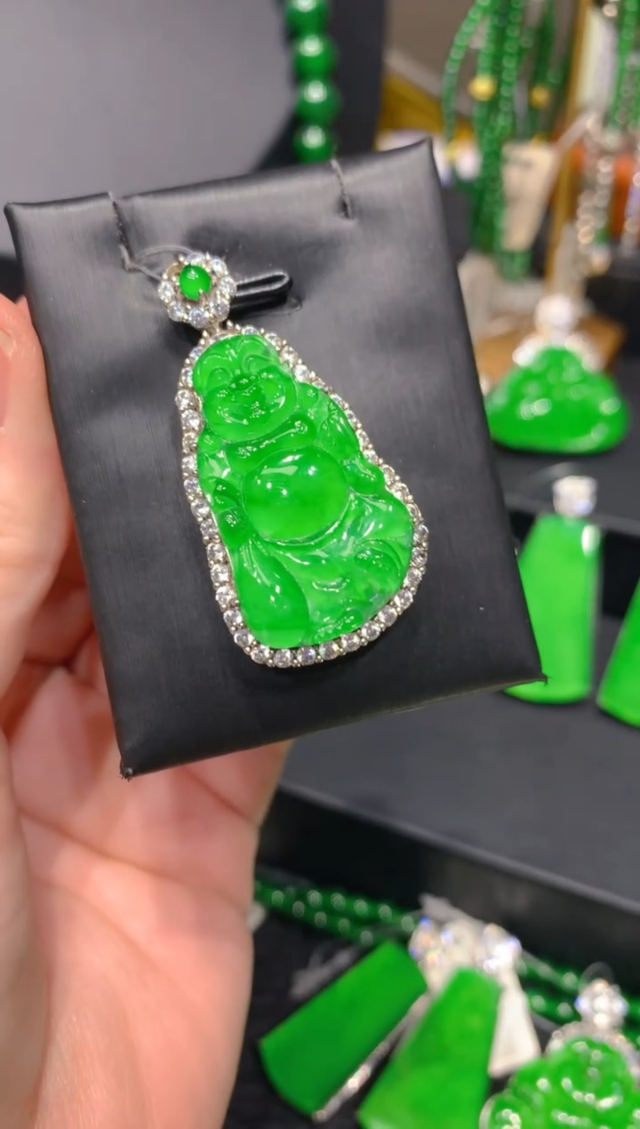 颈饰银S925镶嵌翡翠17一季