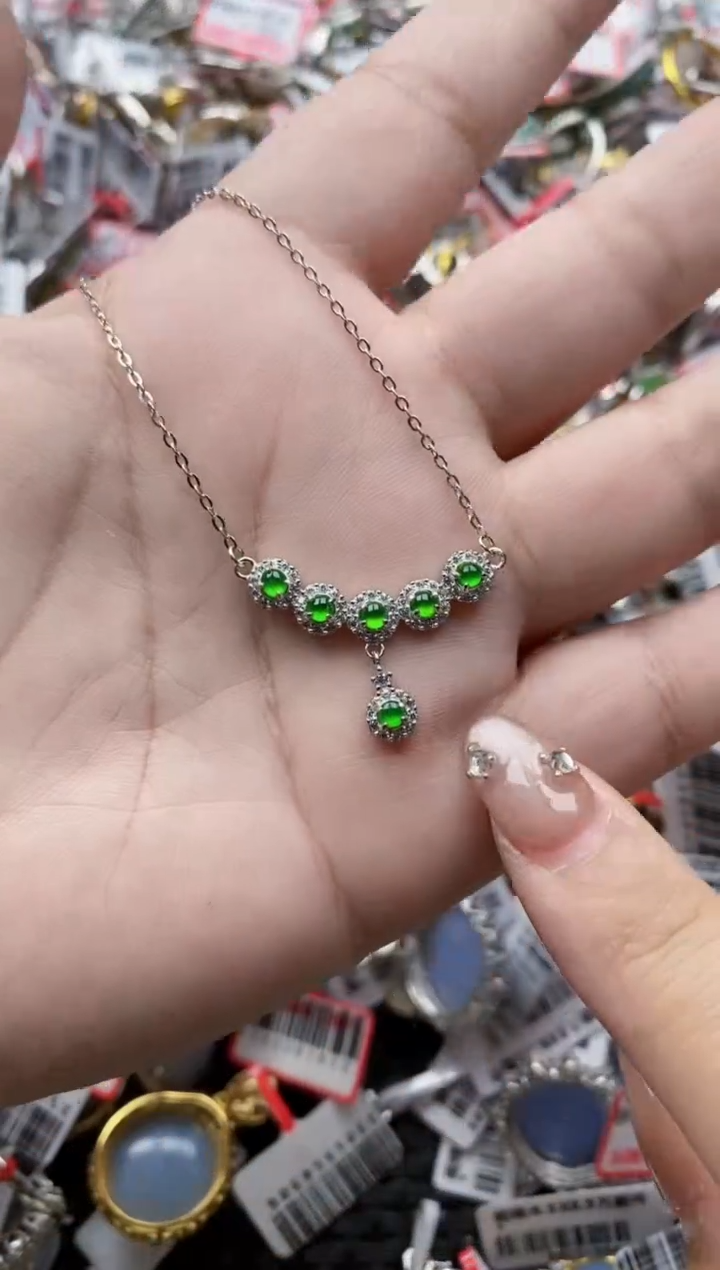 【闪购商品】翡翠戒指银S925镶嵌333333---2