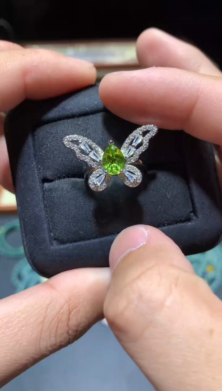 【闪购商品】橄榄石戒指未镶嵌H72