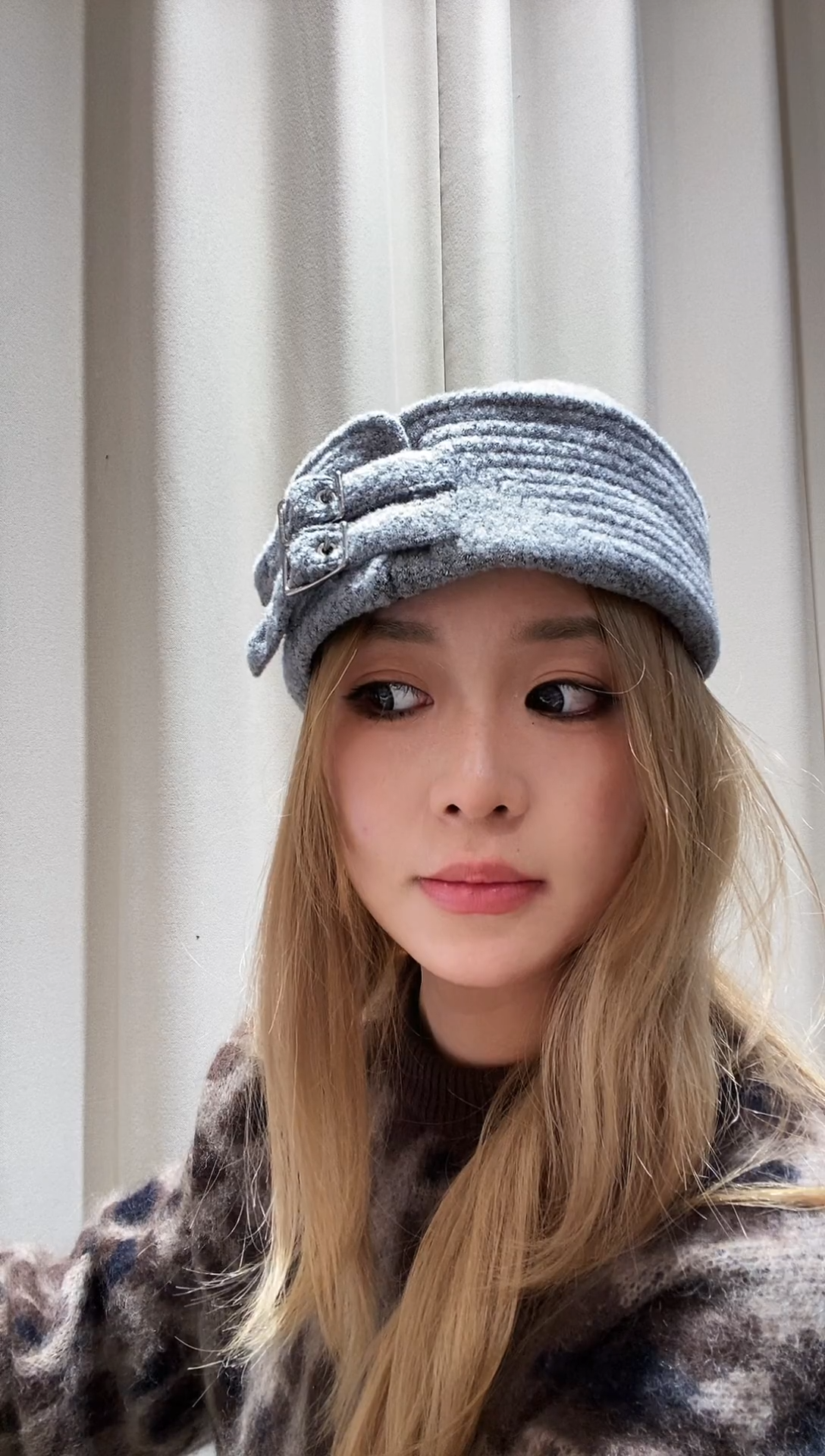 羊毛灰色水手帽s