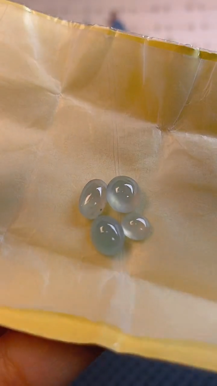 【闪购商品】翡翠耳饰未镶嵌天然A货翡翠7