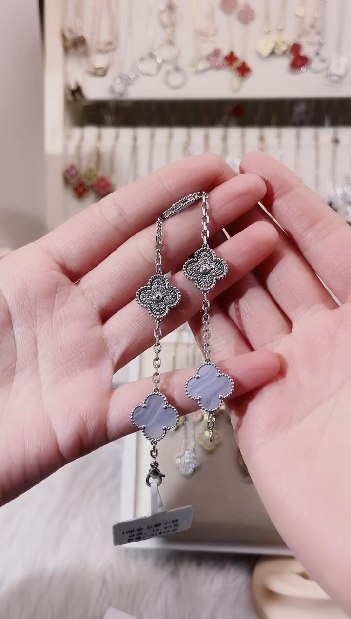 【闪购商品】钻石手链18K金镶嵌18K金镶嵌钻石 K白 