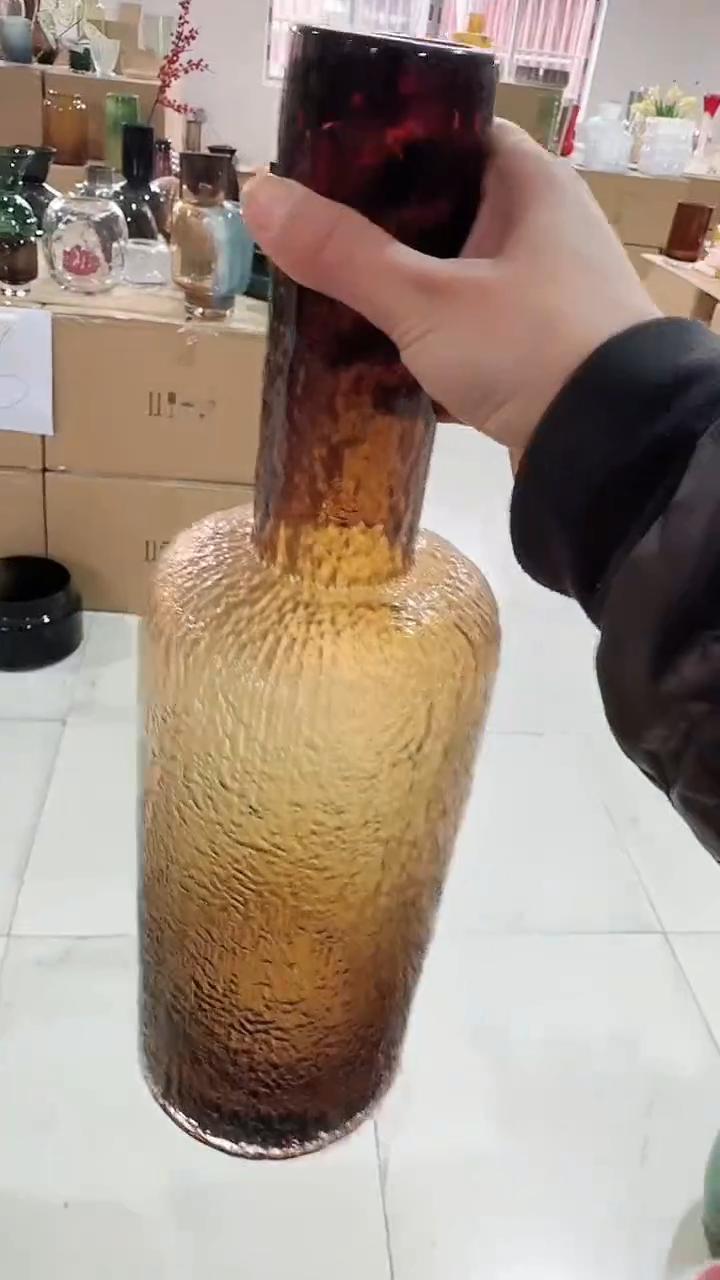 【闪购商品】玻璃琥珀锤纹