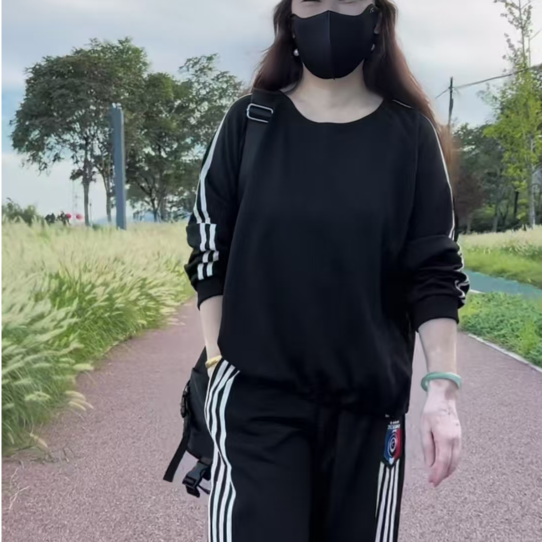 杨姐套装俩件套上衣+裤子显瘦运动洋气时尚休闲宽松