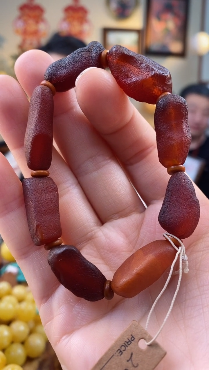 【闪购商品】琥珀手串未镶嵌手串