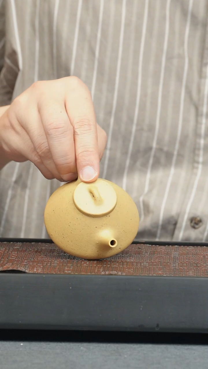 茶壶紫砂五堂 子冶石瓢-本山绿泥