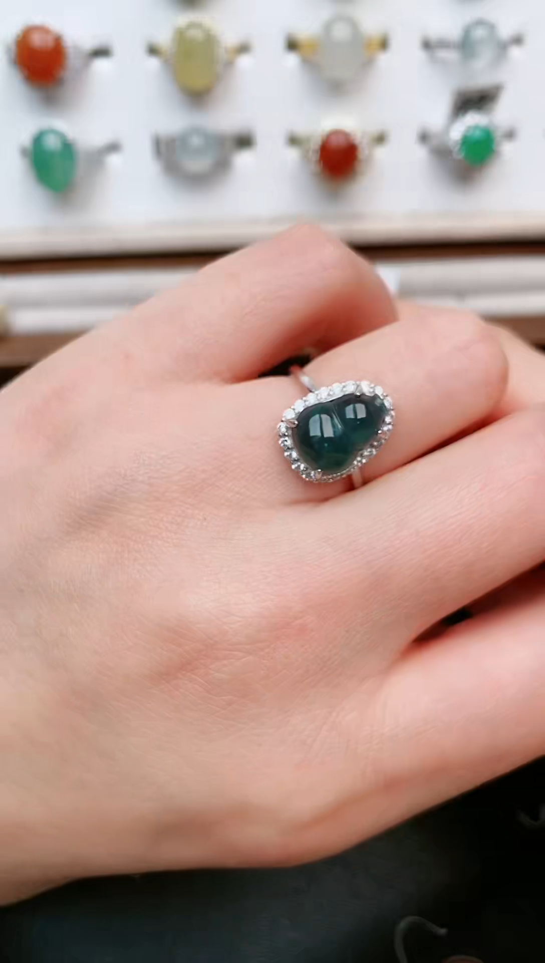 【闪购商品】翡翠戒指银S925镶嵌.....