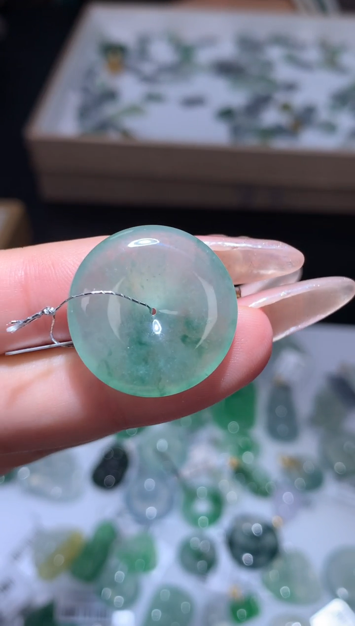 未镶嵌定制翡翠扣子