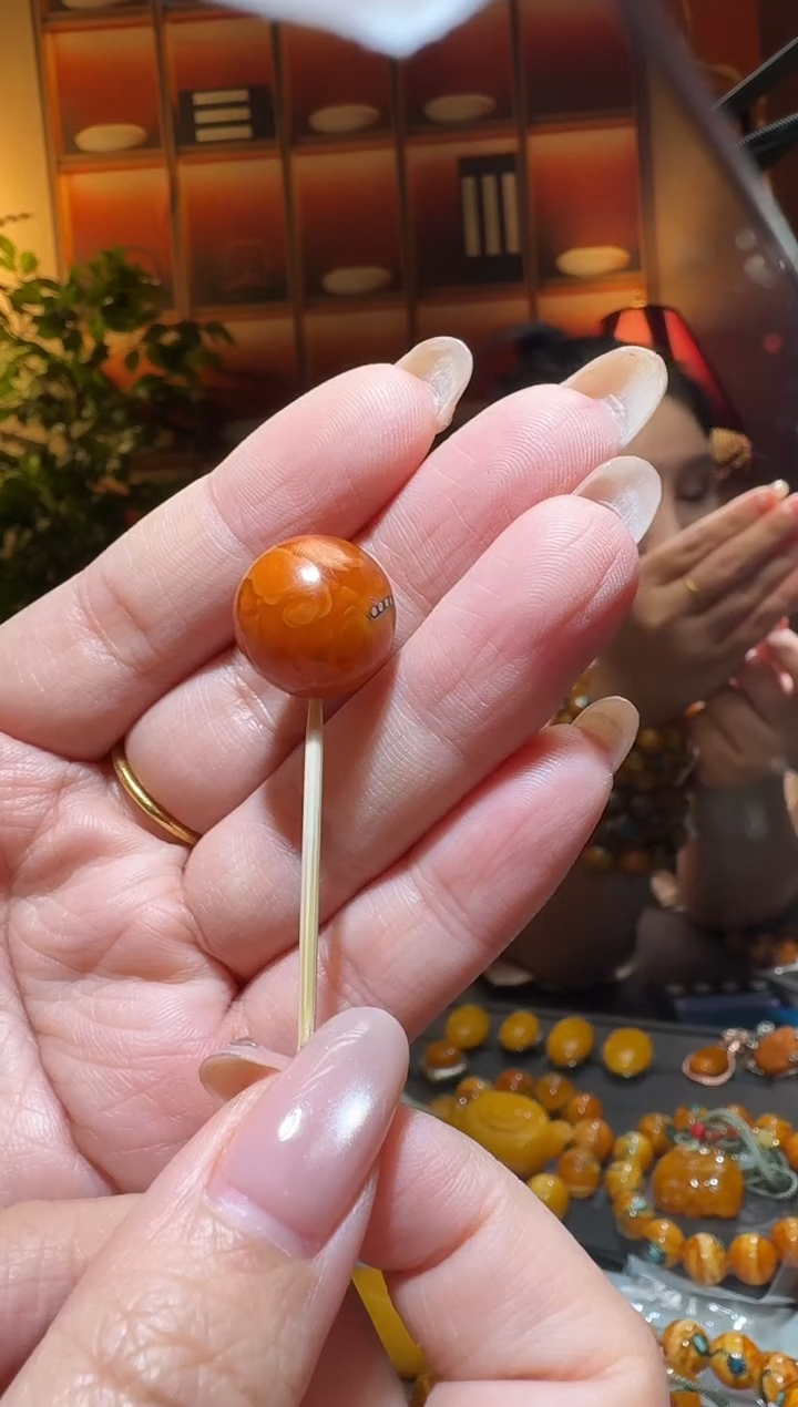 蜜蜡颈饰未镶嵌165天然蜜蜡珠宝奇石全都保真