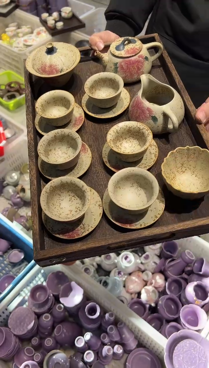 瓷片瓷样品-孤品 带托盘