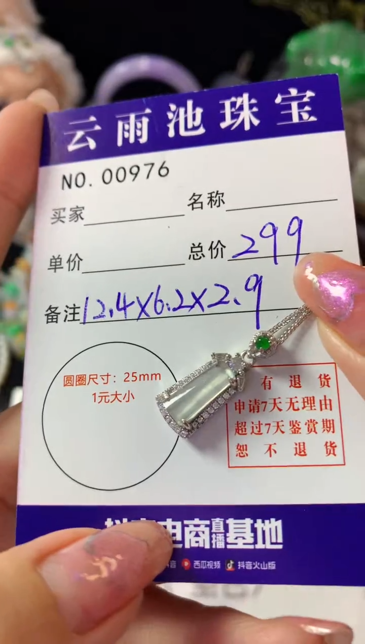 颈饰银S925镶嵌翡翠翡翠