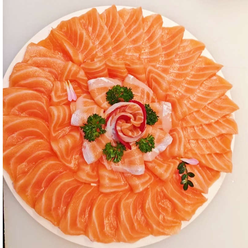 550g三文鱼中段油脂丰富、中段、顺丰配送