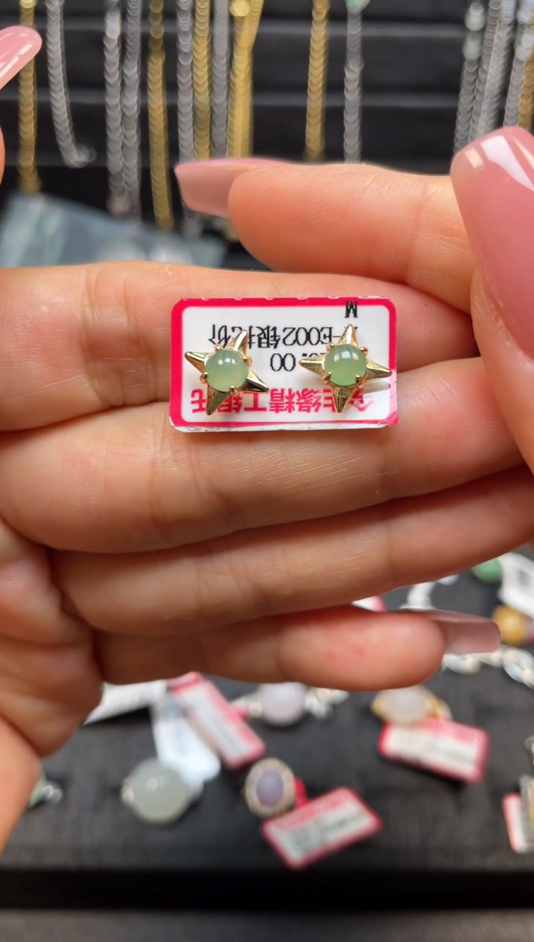 银S925镶嵌戒指翡翠天然翡翠A货