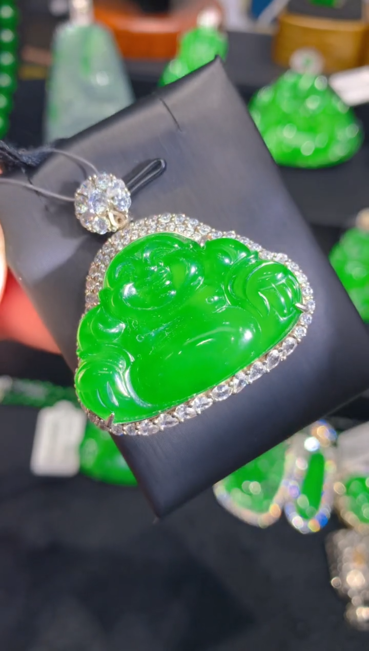 【闪购商品】翡翠颈饰银S925镶嵌一季485485