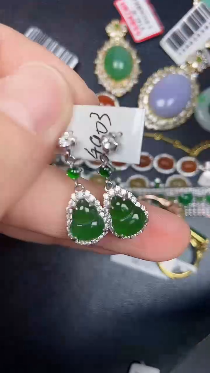 银S925镶嵌戒指翡翠1870