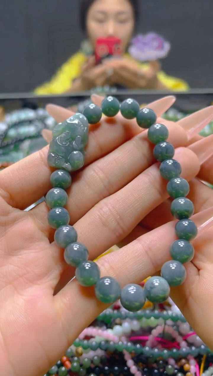 颈饰未镶嵌翡翠7MM