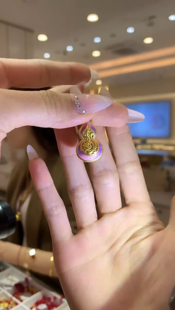 【闪购商品】定制足金吊坠(不含链)葫芦吊坠HJ      