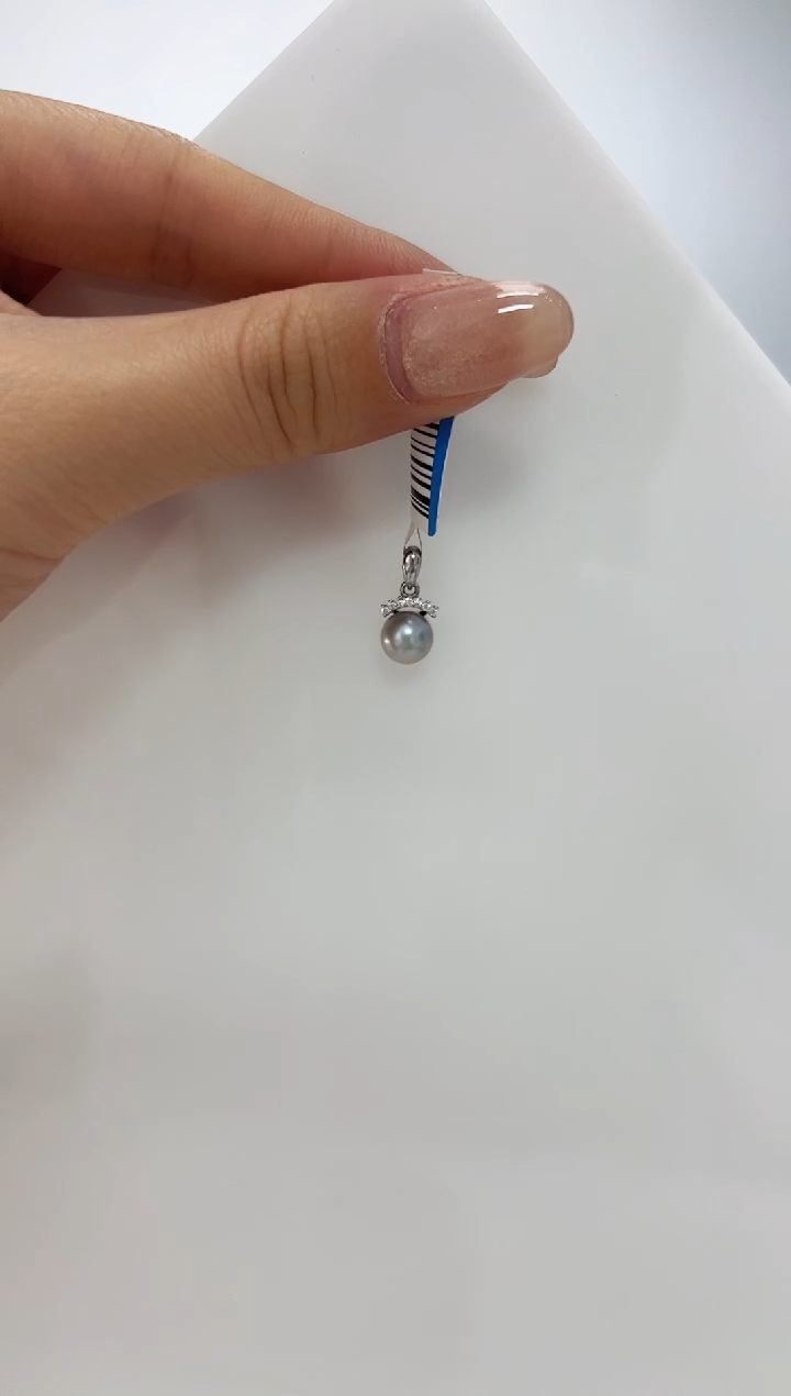 【闪购商品】海水珍珠DA银S925镶嵌吊坠 6 A1510