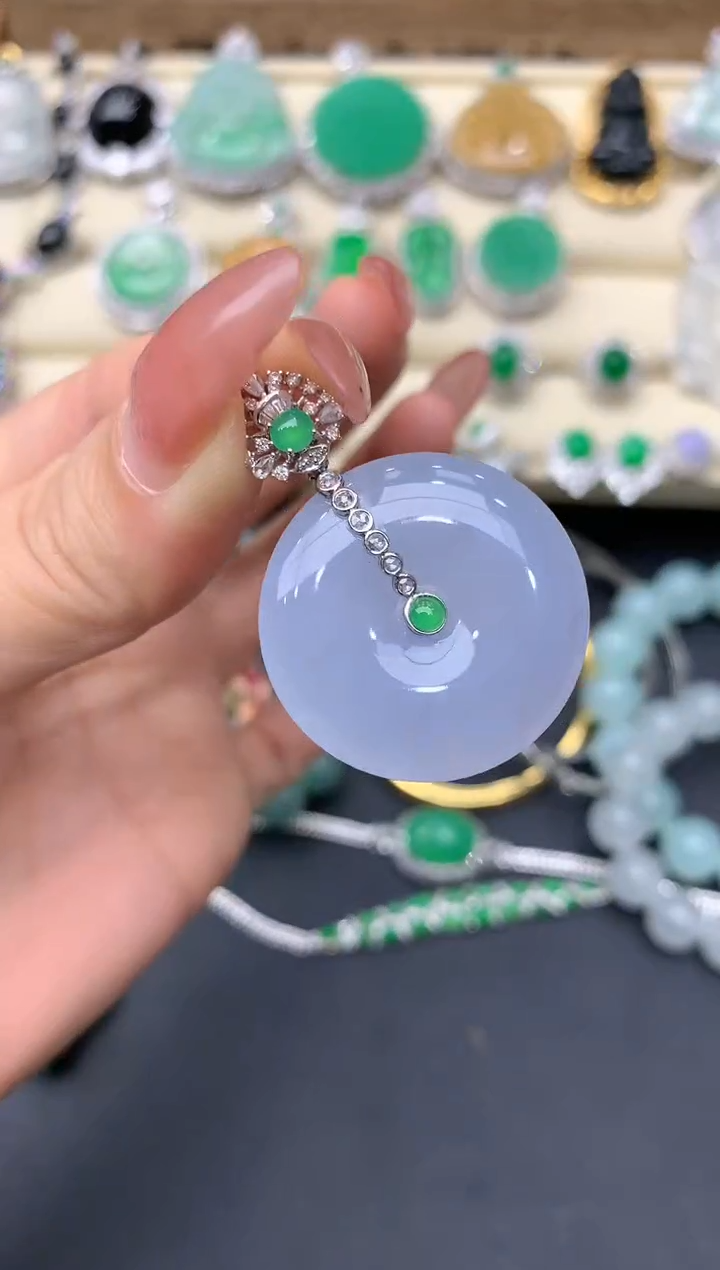 【闪购商品】翡翠颈饰18K金镶嵌376-中国好珍宝