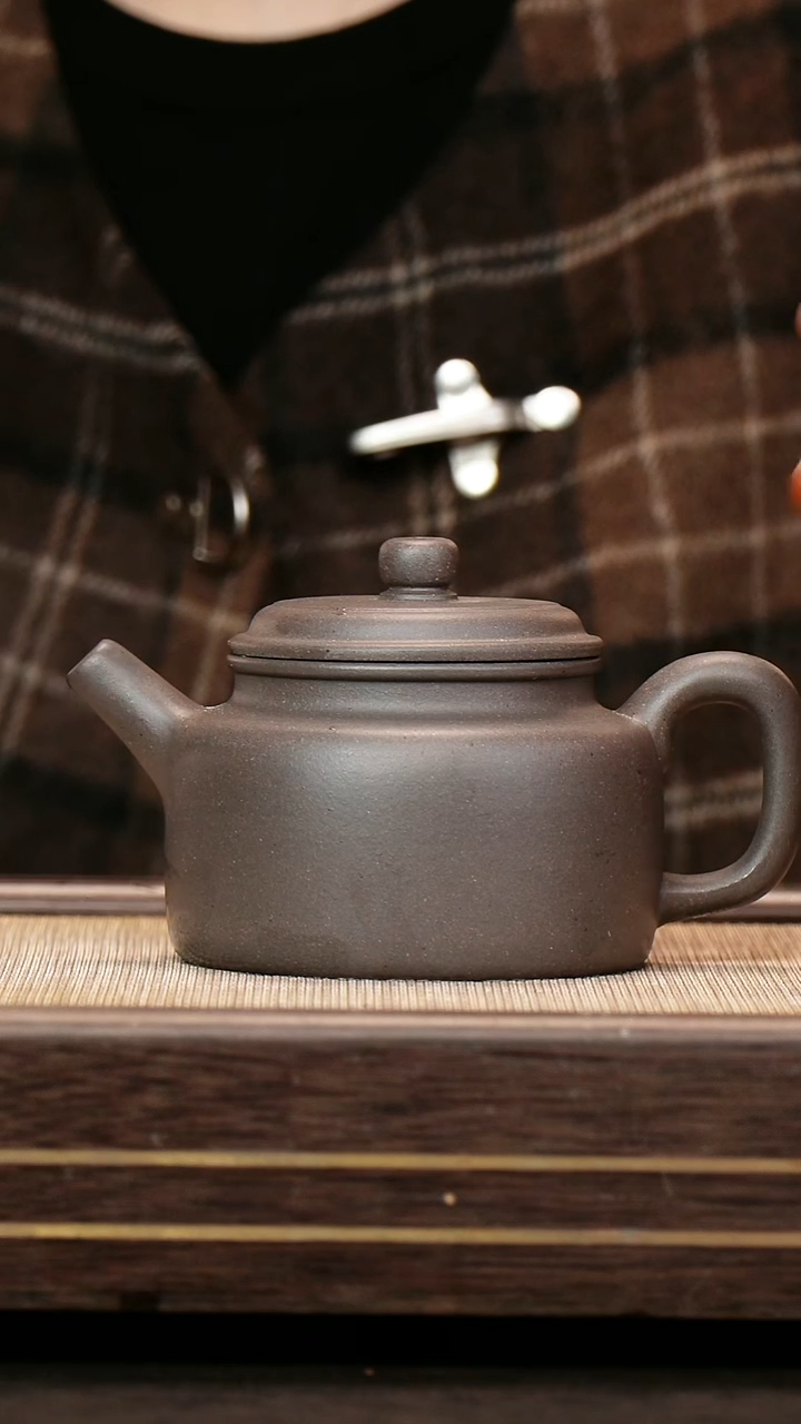 茶壶紫砂原矿青灰料 德钟壶