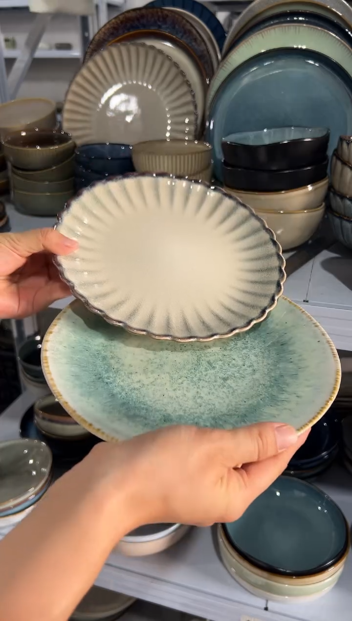 陶瓷外贸尾货瑕疵满20包邮X2 小盘组合