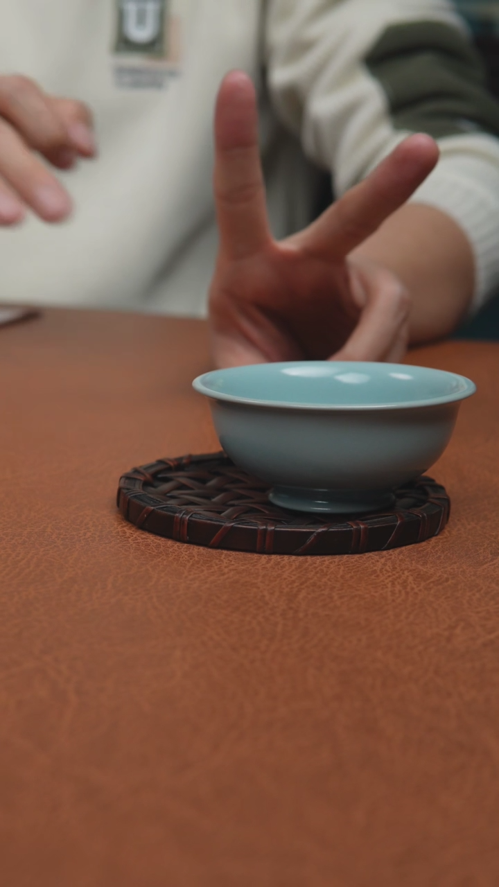 【闪购商品】杯汝州原产地原矿釉仿古支钉压手杯