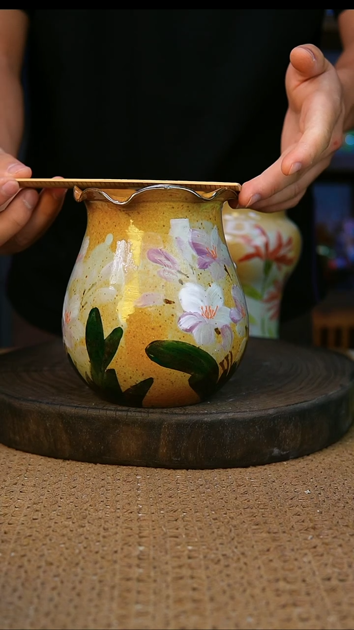 花瓶/杯子/盘子103景德镇手工手绘釉下彩