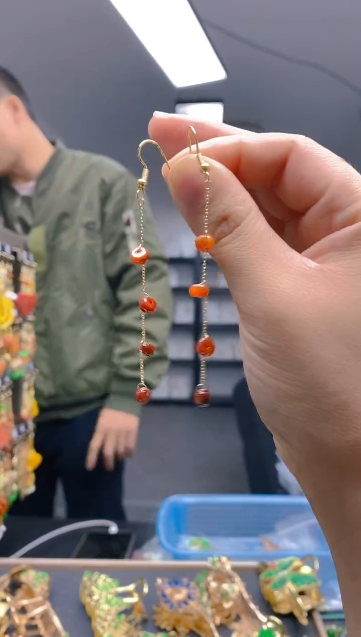 【闪购商品】翡翠耳饰合金290翡翠耳钩