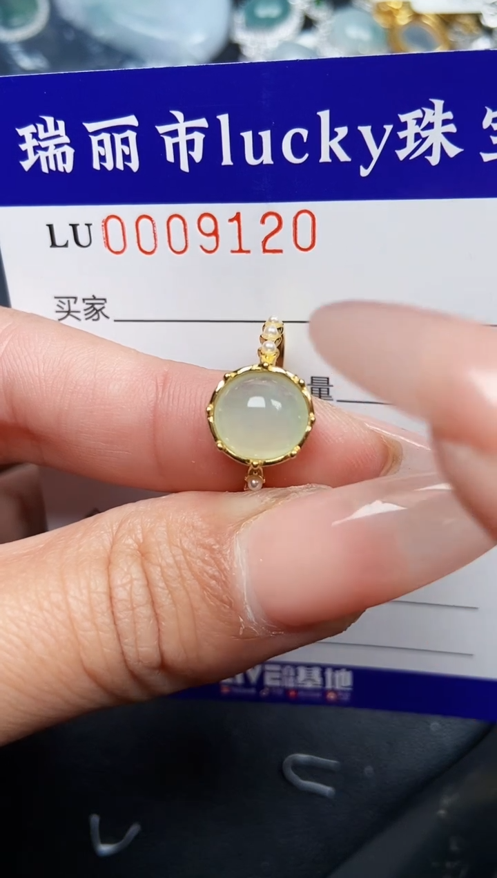 【闪购商品】翡翠颈饰银S925镶嵌9120