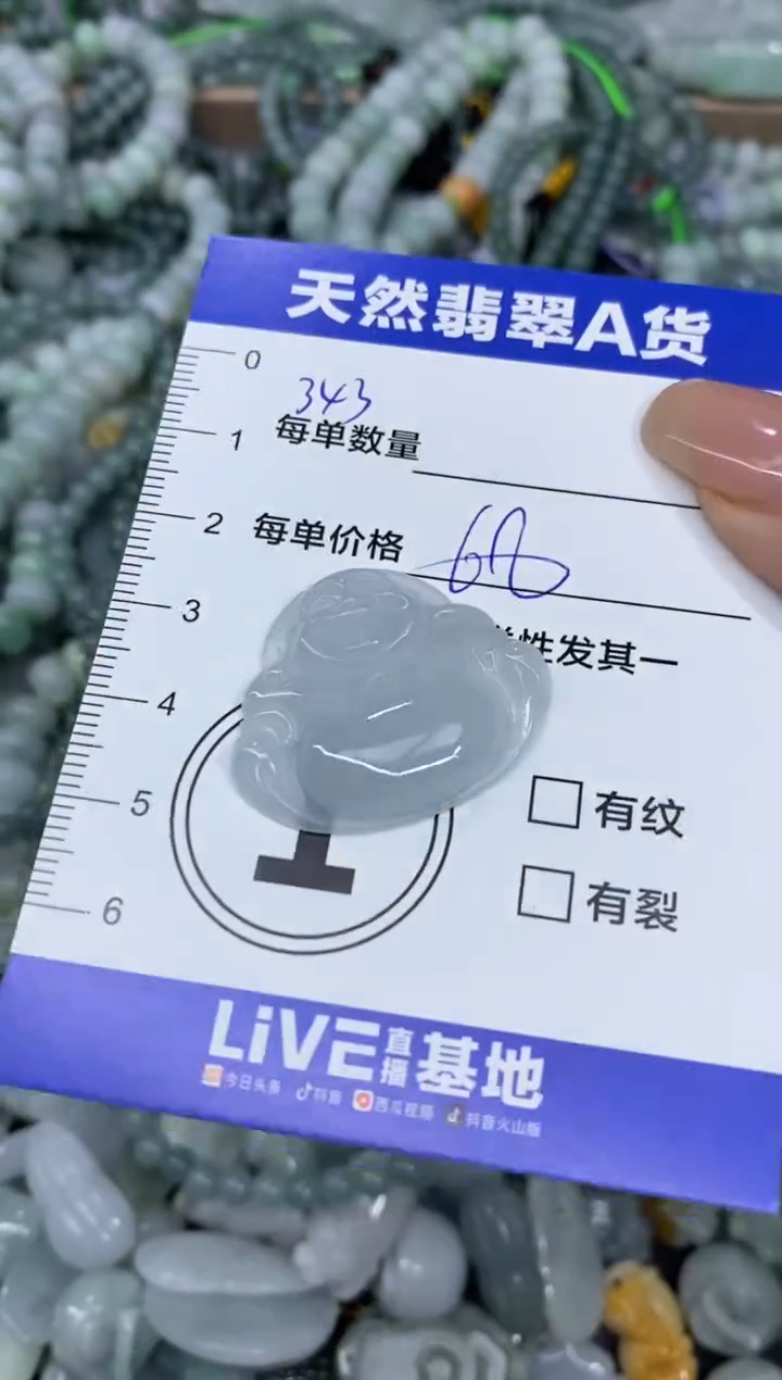 颈饰未镶嵌翡翠天然翡翠A货批量多样性发一件