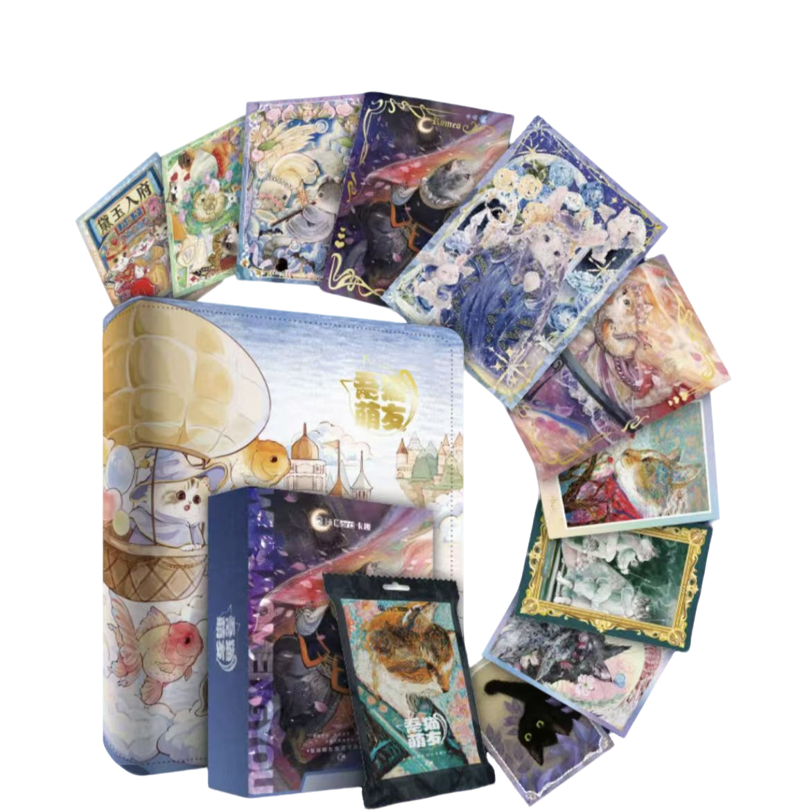 嗨【拼图＋2，特工队＋3】卡趣文创吾猫萌友第二弹艺术家卡牌盲盒代拆