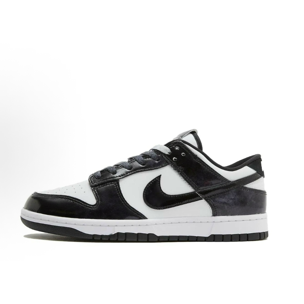 Nike耐克DUNK LOW SE漆皮黑白熊猫百搭运动时尚板鞋HQ1965-100