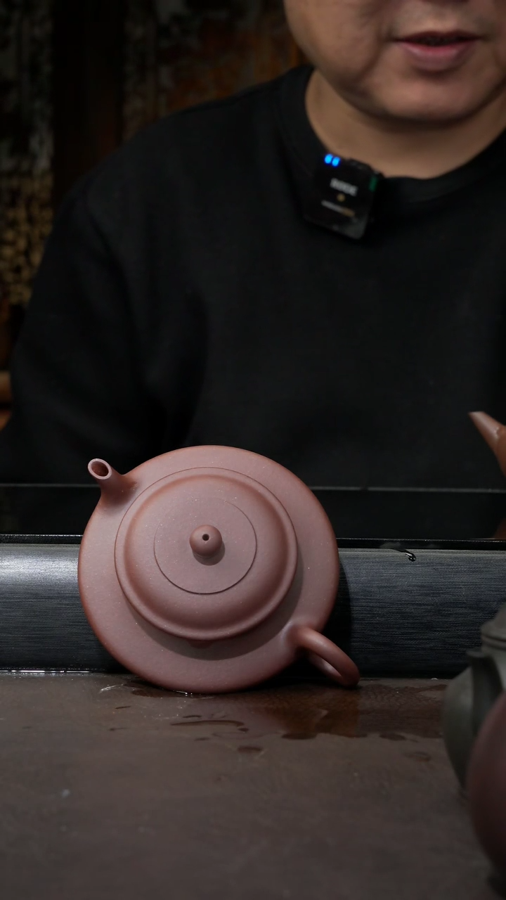 【闪购商品】紫砂茶壶底槽清 虚扁 120cc 006