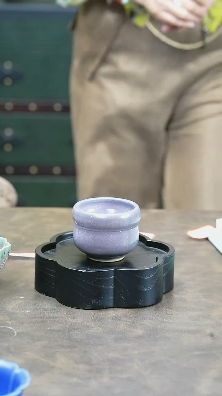 【闪购商品】W宝丰宋官窑原产地仿古釉钧瓷主人杯