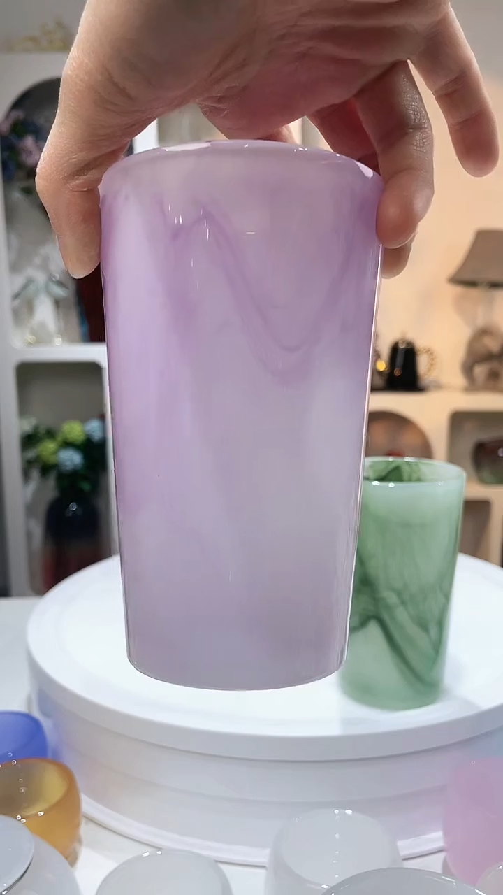 【闪购商品】玉化玻璃玉料高款水杯耐高温