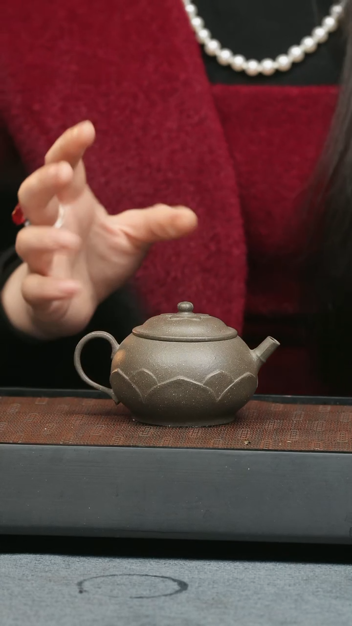 【闪购商品】紫砂茶壶五堂 金砂古莲