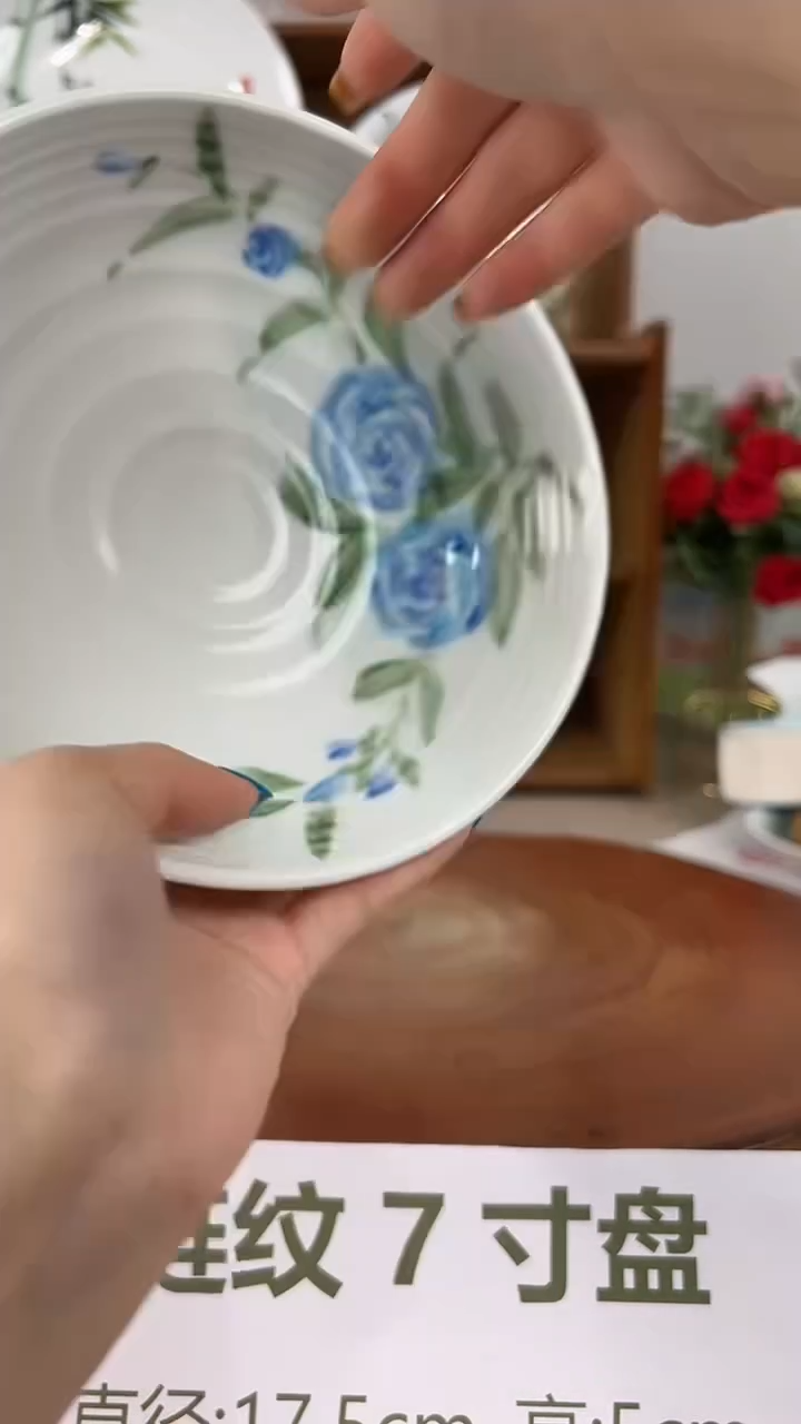 摆件景德镇手工手绘陶瓷餐具