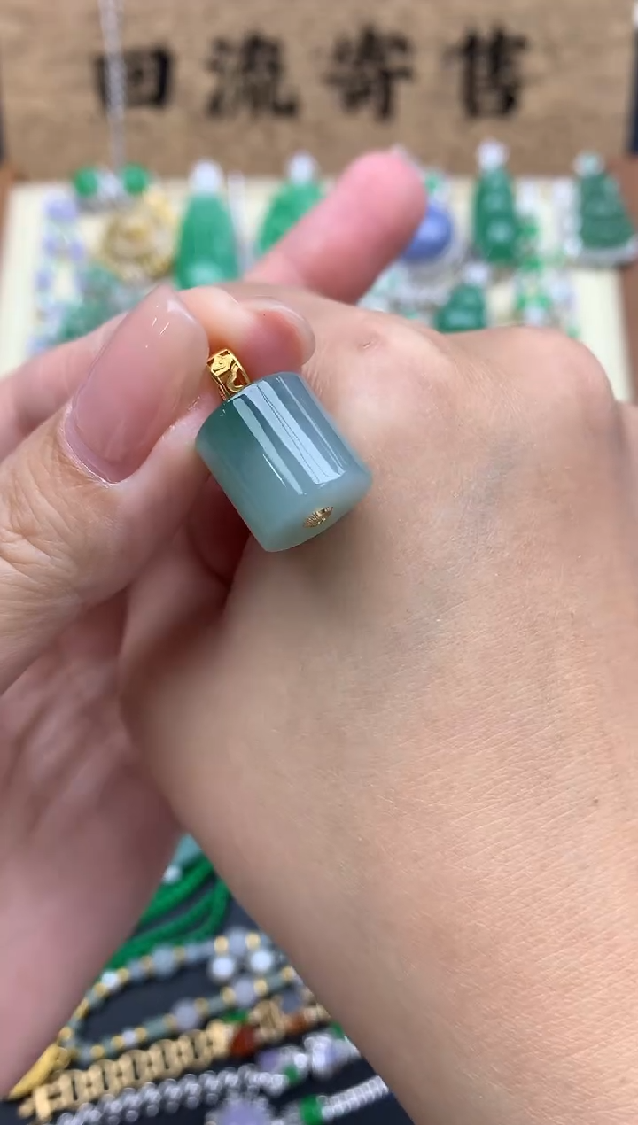 【闪购商品】翡翠颈饰18K金镶嵌154-中国好珍宝