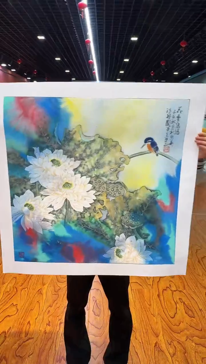 【闪购商品】国画国画孙桂国老师字画带亲笔合影证书5-18