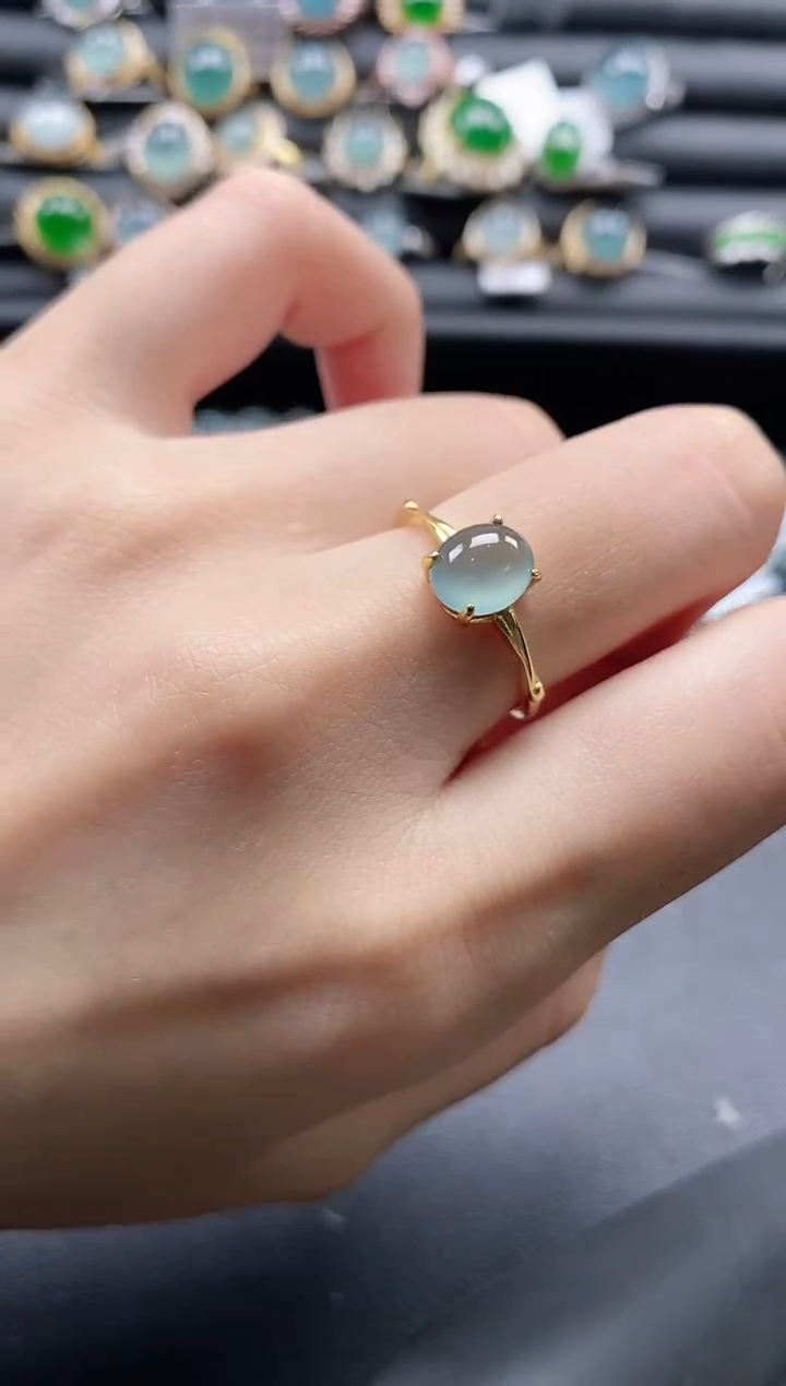 【闪购商品】翡翠戒指银S925镶嵌11111