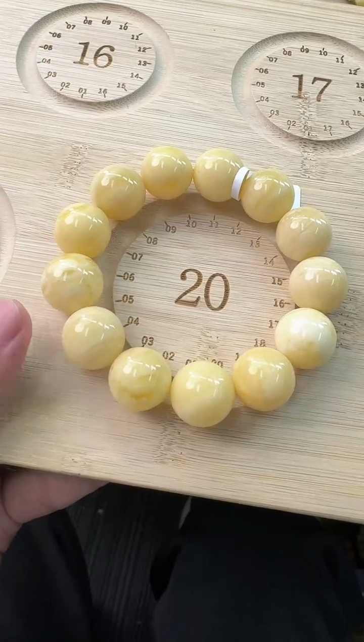 手串蜜蜡未镶嵌沐*蜜蜡手串