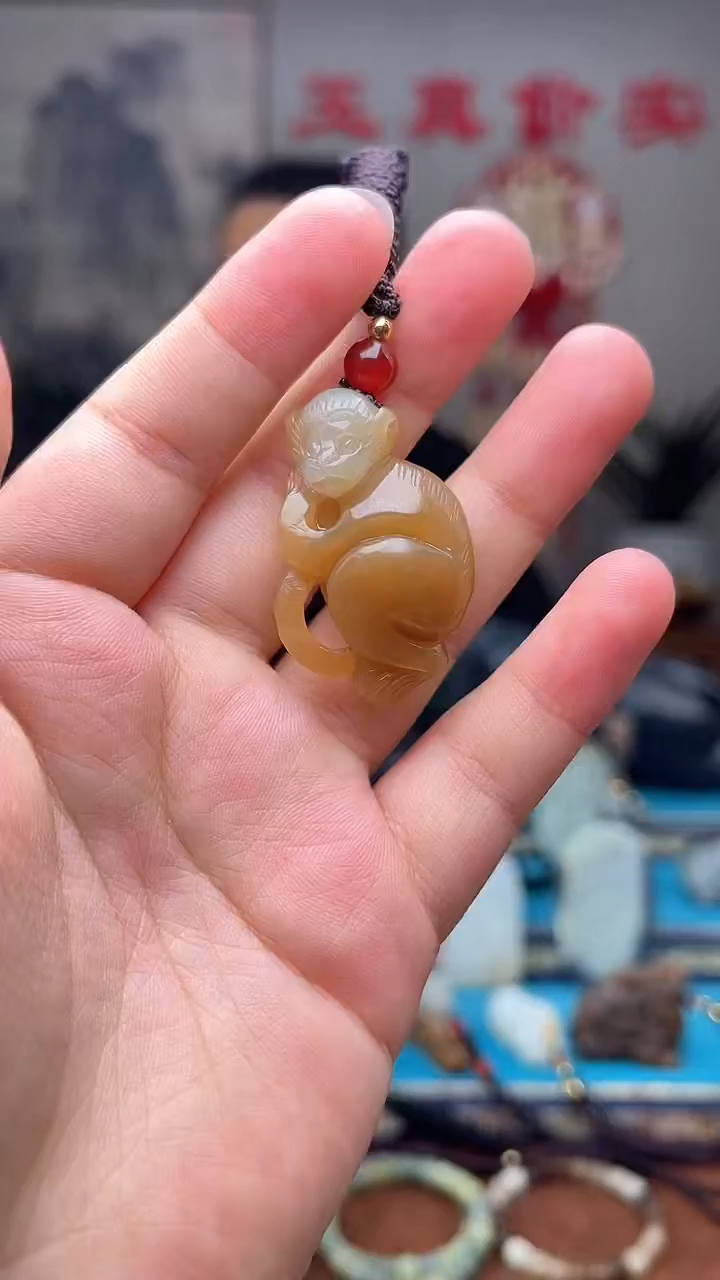 和田玉未镶嵌挂件1