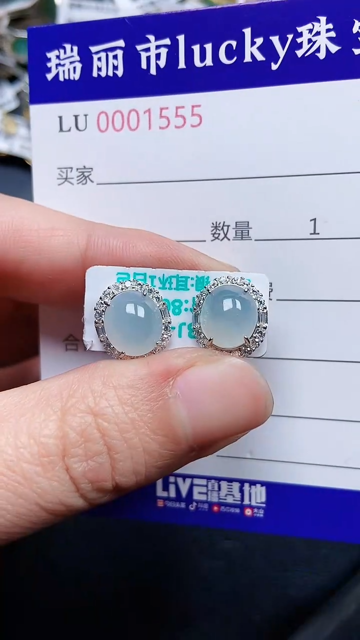 颈饰银S925镶嵌翡翠1555
