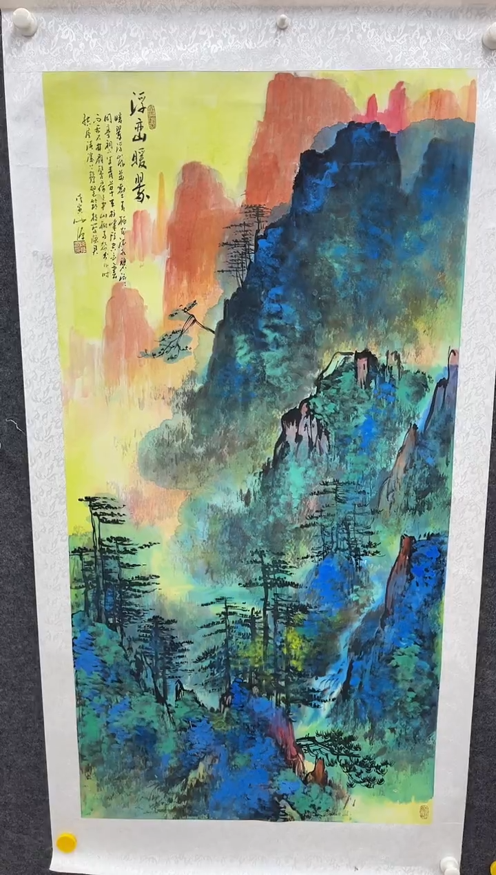 【闪购商品】绘画陈发源-国画-8平尺-红