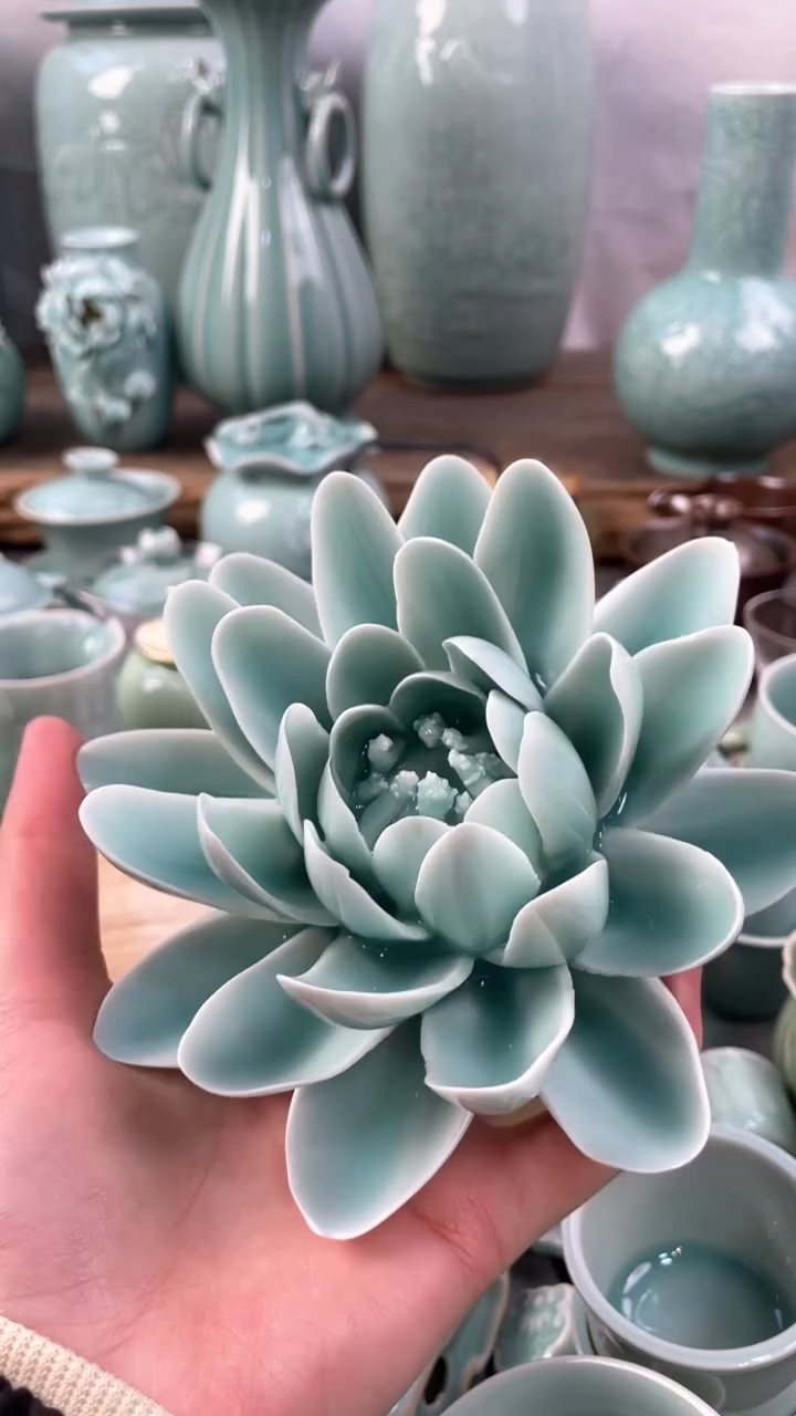 【闪购商品】纯手工 特价 微瑕 慧仙青瓷