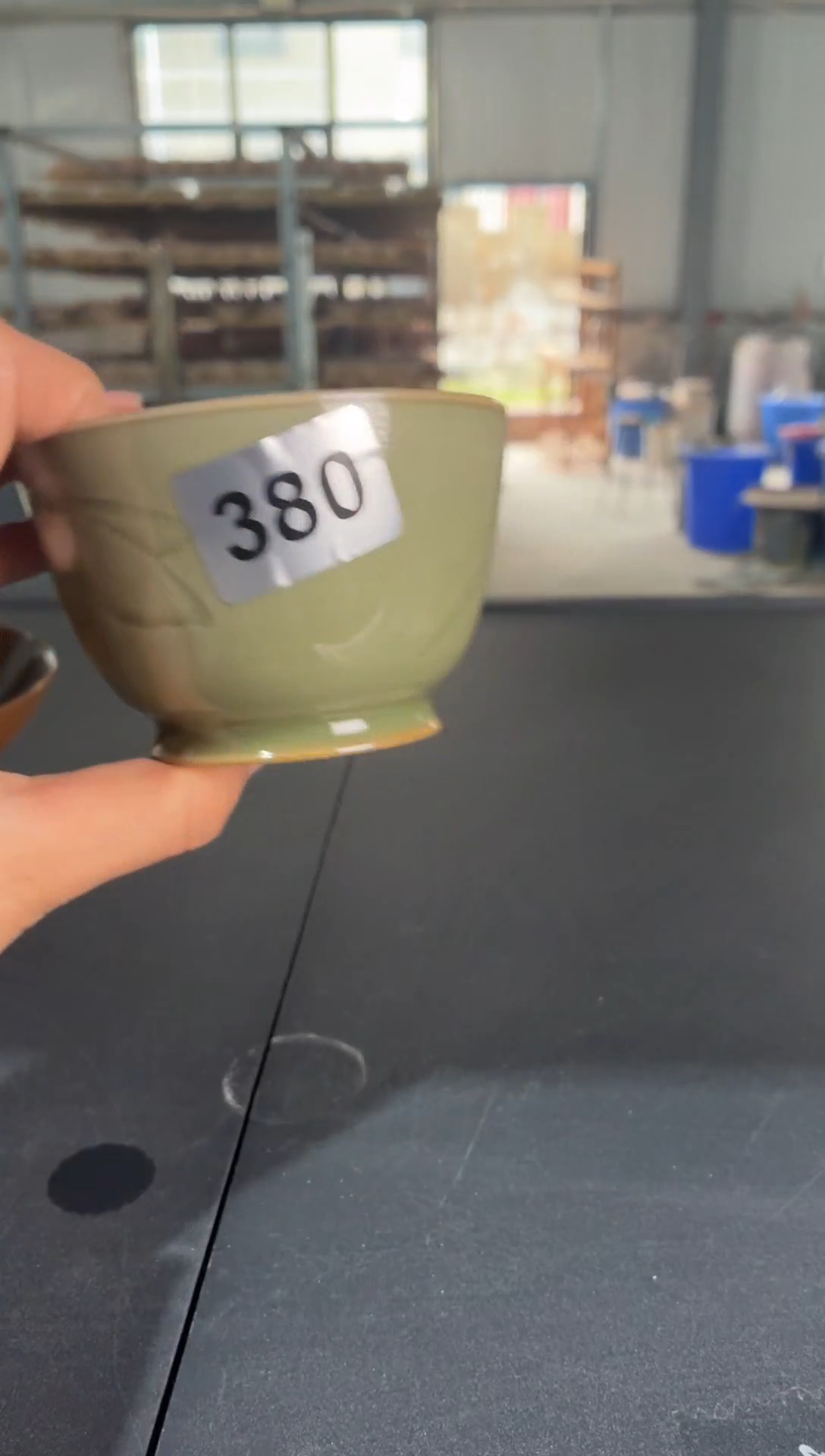 耀州窑仰山杯子微瑕380