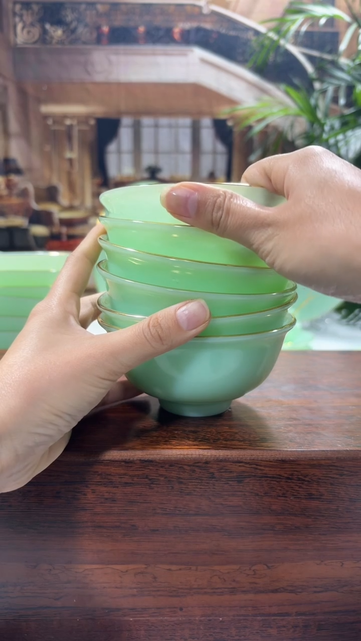 【闪购商品】....4.5英寸玉瓷碗6个口径11.5厘米