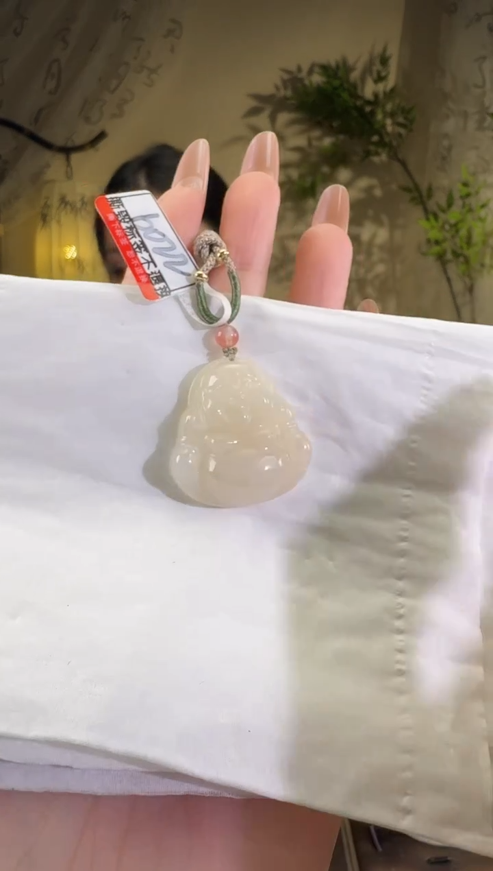 【闪购商品】和田玉颈饰未镶嵌处理品6022浮棉