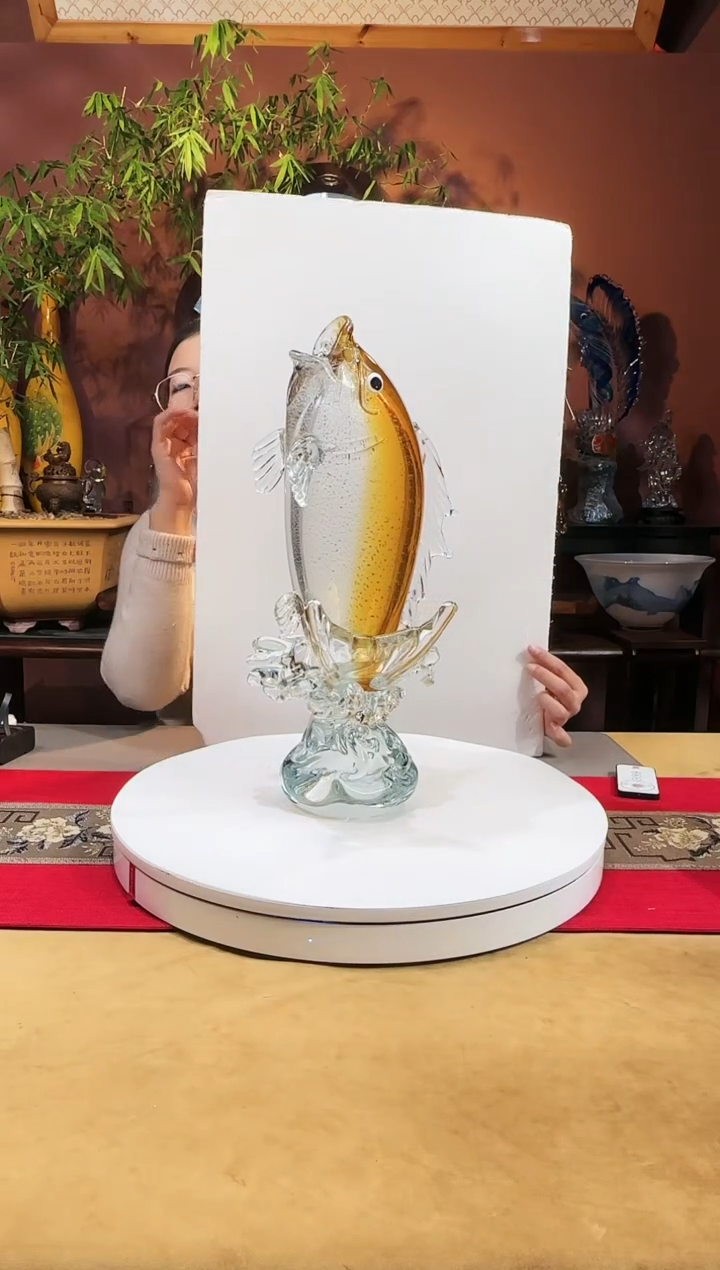 【闪购商品】琉璃手工艺品鱼跃龙门