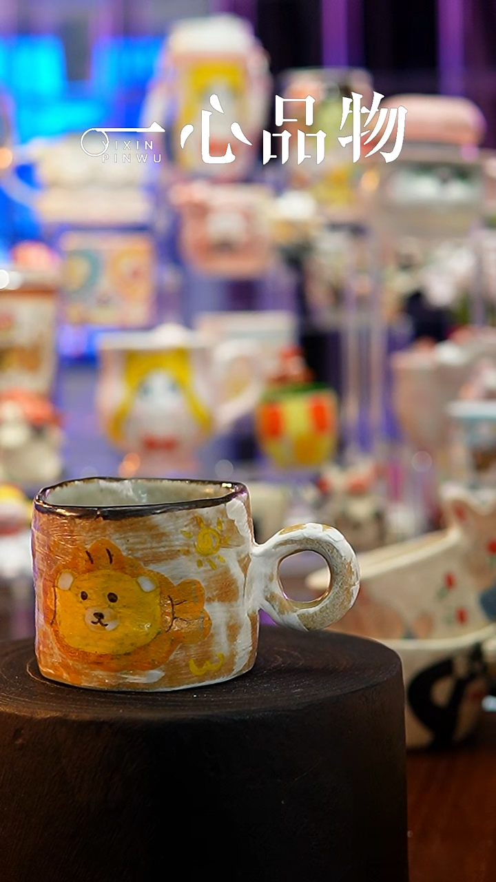 杯子瓷S079景德镇手工手绘杯子摆件